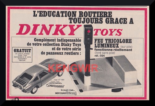 Publicite dinky toys feu - ad,